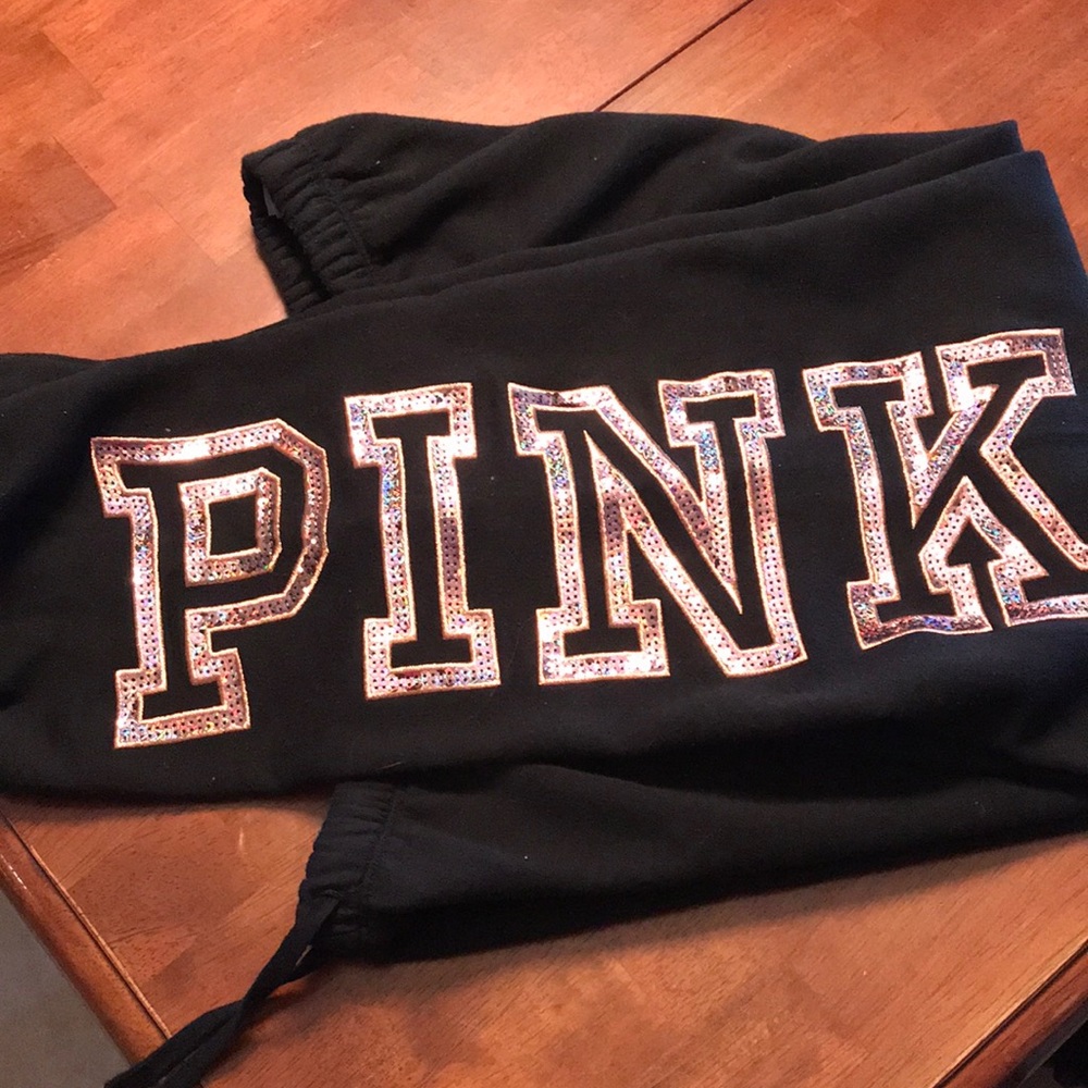 Black Pink Sweatpants